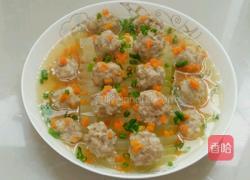 肉圆子蒸冬瓜的做法图解4