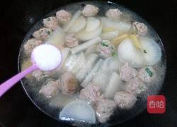 丸子白萝卜汤的做法图解9