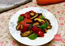 彩椒炒香菇的做法图解8