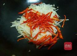 双椒炒白萝卜丝的做法图解6