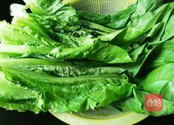 蒜香油麦菜的做法图解1