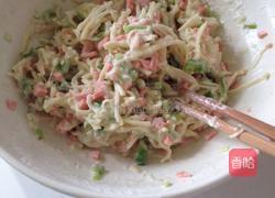 青椒、火腿土豆拖的做法图解3