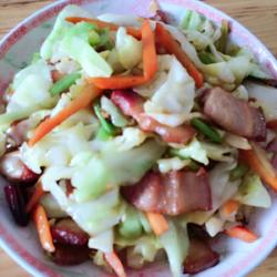 卷心菜炒五花肉的做法[图]