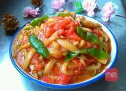 青椒西红柿炒茄子的做法图解8