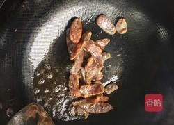 蒜苗炒腊肠的做法图解5