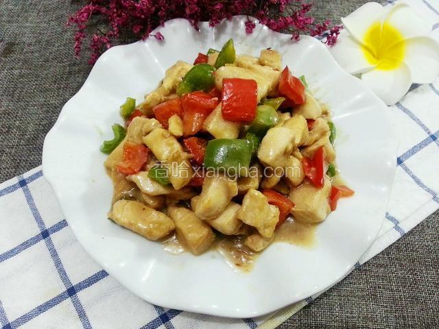彩椒炒鸡丁