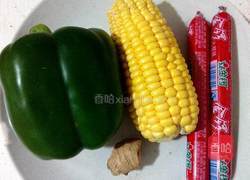 彩椒火腿玉米粒的做法图解1