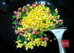 彩椒火腿玉米粒的做法图解7