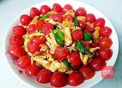 圣女果炒鸡蛋的做法图解7