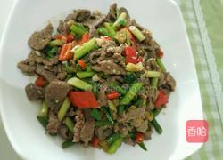 蒜苔炒黄牛肉(酸辣版)的做法图解8