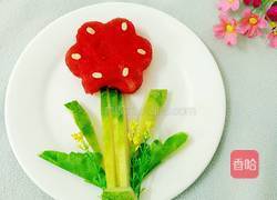 可爱西瓜花儿的做法图解5