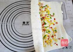 杂蔬火腿芝士卷的做法图解11