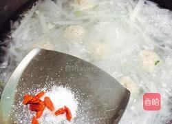 白萝卜丝丸子汤的做法图解9