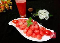  清凉一夏西瓜球的做法图解5