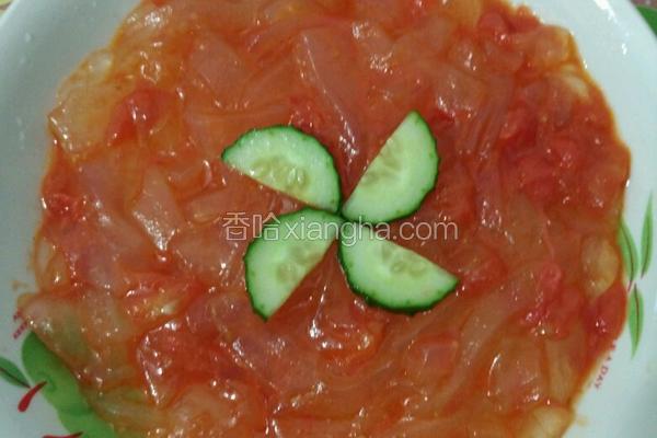 西红柿炒凉粉皮