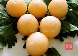 哈密瓜葡萄球的做法图解4