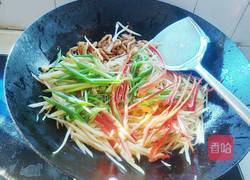 青红椒子姜肉丝的做法图解9