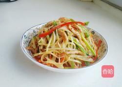 青红椒子姜肉丝的做法图解11