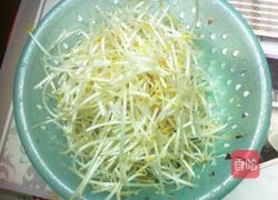 红萝卜炒绿豆芽的做法图解3