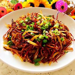 香辣干炸肉丝的做法[图]
