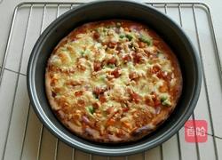 火腿芝士披萨的做法图解9