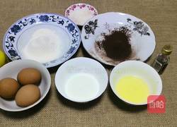 可可戚风蛋糕6寸的做法图解1