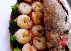 鲜虾蔬菜堡的做法图解5