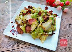 卷心菜炒腊肠的做法图解15