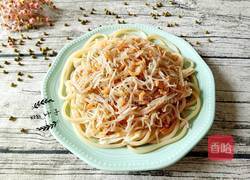 绿豆芽虾米腐竹拌米粉的做法图解6