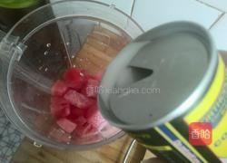 西瓜椰奶冰块的做法图解2