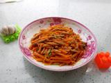 胡萝卜丝炒肉丝的做法[图]