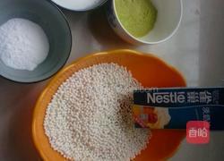 抹茶西米糕的做法图解1