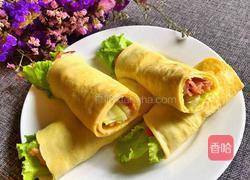 培根生菜鸡蛋卷的做法图解11