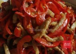 红椒炒肉的做法图解7