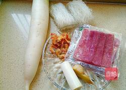 火腿虾仁白萝卜汤#年夜饭的做法图解1