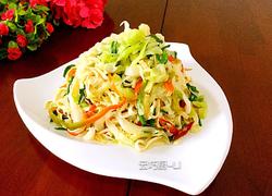 卷心菜辣炒豆腐皮