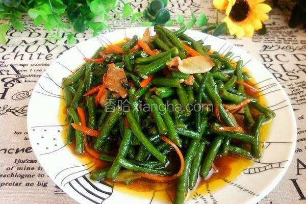 肉片炒豇豆角