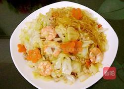 卷心菜炒虾仁的做法图解8