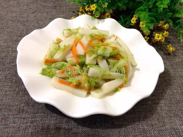 卷心菜炒年糕