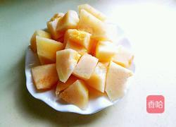 哈密瓜冰棒的做法图解2