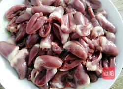 孜然鸡心的做法图解2