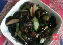 黄瓜炒木耳的做法图解6