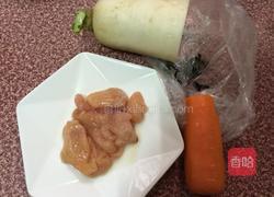 白萝卜鸡肉卷的做法图解1