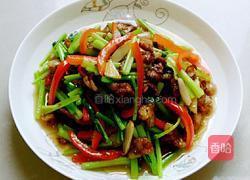 彩椒芹菜炒肉的做法图解5