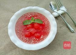 西瓜冰爽西米露的做法图解10