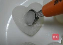 白萝卜翡翠爱心盅的做法图解4