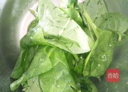 青菜汁馒头的做法图解1