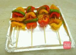 彩椒茄子烤串的做法图解6