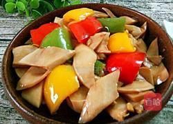 彩椒炒杏鲍菇的做法图解7