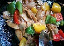 彩椒炒杏鲍菇的做法图解6